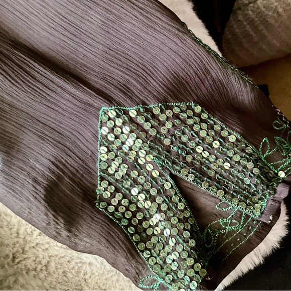 Gorgeous 100% silk embordered and sequins tunic - Picture 5 of 7